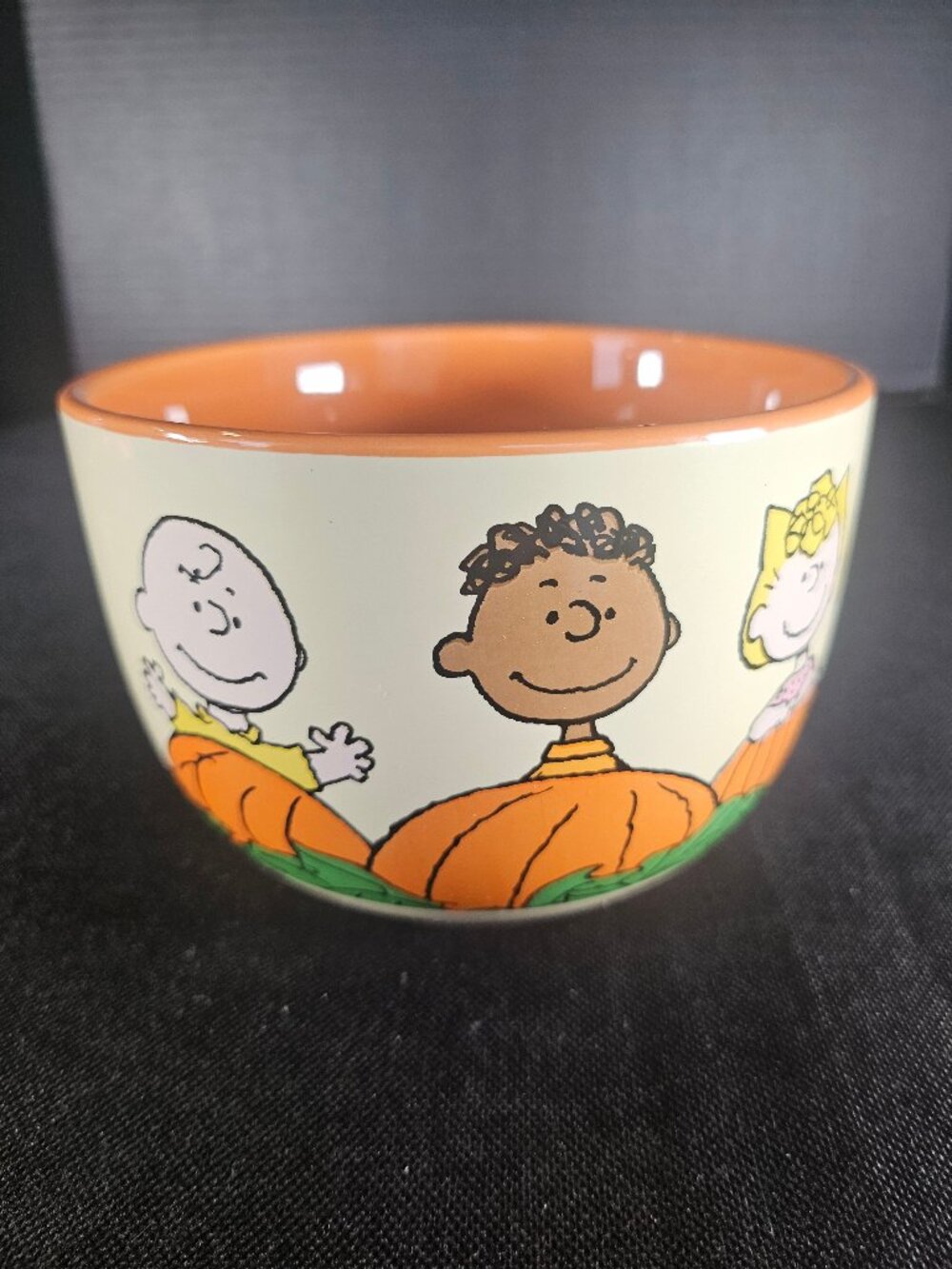 Peanuts It's the Great Pumpkin Charlie Brown Large Ceramic Soup Mug Bowl 24 oz.
